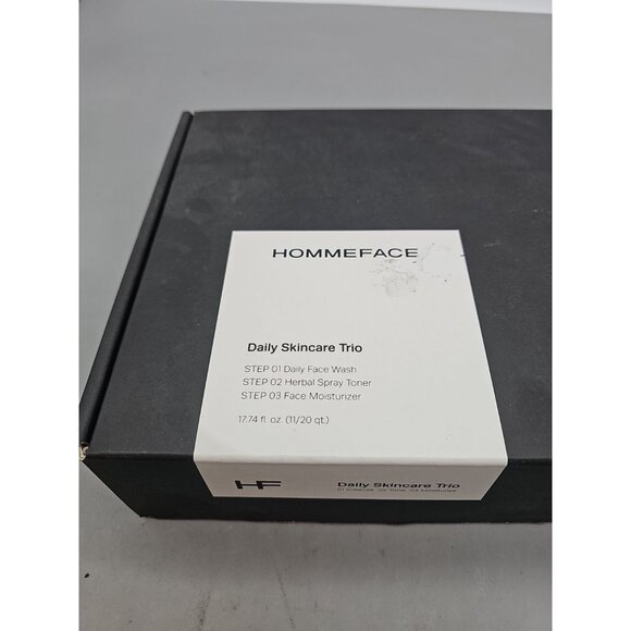 HOMMEFACE Men's Daily Trio Skincare Set, 3-Step Face Routine - Picture 7 of 10